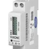 Single-Phase 230V Electricity Meter with Pulse Output for Campsites and Marinas, IP51, MID Certified