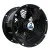 Axial Kanalfläkt 200 mm, 1050m3/h, 90Pa, 65W, vattentålig industrifläkt, Ferono