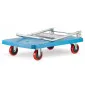 Warehouse Platform Trolley 300 kg, Polyurethane Wheels, HiGHER