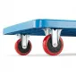 Warehouse Platform Trolley 300 kg, Polyurethane Wheels, HiGHER