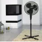 Stark golvfläkt 40 cm (16) 50W, stabil, teleskopfot 135 cm, oscillerande