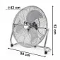 Stor kraftfull fläkt 50 cm (20) 120W, golvmodell, ganska tyst