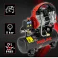 Olje-fri Kompressor 9L, 750W, 8BAR, 167L/MIN, 58.1 dB, 15 kg, 3-lagers Stål, Proline