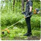 Grass Trimmer 6Hk 4.4kW 42 cm Two-Stroke Petrol Garden Trimmer, Powermat