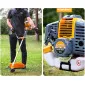 Grass Trimmer 6Hk 4.4kW 42 cm Two-Stroke Petrol Garden Trimmer, Powermat