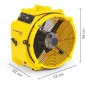 Högpresterande fläkt 53 cm 5000m3/h 130Pa, Trotec