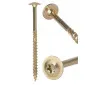 Structural timber wood screw with washer head TX, C4, yellow zinc, 4 x 30 to 6 x 200, 300 to 1000st per box, Klimas
