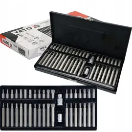 Tool set HEX Keys TORX Spline, 40 Pieces, Metal Case, YATO