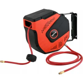 Automatic Retractable Pneumatic Hose Reel 20m, 20 bar, 1/4 inch, YATO