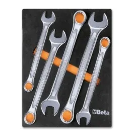 Combination Wrench set Large Sizes 22-32 mm, Rack, 5 Pieces, BETA Tools