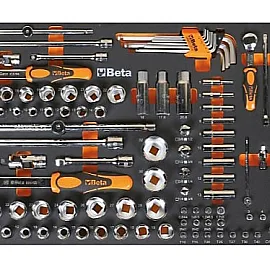 Tool set with Wrenches, Pliers, and Measuring Tools, 17 Pieces, Blister Pack, BETA Tools