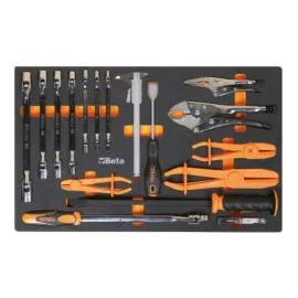 HEX, TORX, XZN 46-Piece Bit set in Thermoformed Tray, BETA Tools