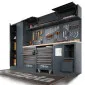 Fixed Rolling Module with 3 Drawers, Ball Bearing Guides, Central Lock, BETA Tools