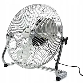 Stor kraftfull fläkt 135W, Golvfläkt, ganska tyst, kromad 50 cm (20) Gecko