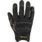 Work gloves with touch and silicone grip