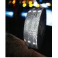 Reflective Tape 2 Rolls, 5m Each, 50 mm Wide, Silver/White, Self-Adhesive Tape for Professional Use, Paper Tech