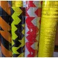 Reflective Tape 2 Rolls, 5m Each, 50 mm Wide, Silver/White, Self-Adhesive Tape for Professional Use, Paper Tech