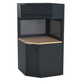Hörnmodul Arbetsbänk 964 x 964 mm, Perforerade Paneler, RSC