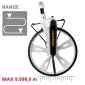 Measuring Wheel Distance Meter 9999.9m ±0.1% Brake Reset Foldable, Laserliner RollPilot S12