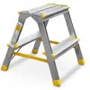 Professionell Dubbelsidig Trappstege 2x2 Steg Aluminium 150 kg, Alve