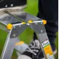Professional Double-Sided Step Ladder 2x2 Steps Aluminium 150 kg, Alve