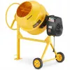 Cementblandare 200L 1500W 230V Betongblandare Gjutjärnskrans med Transporthjul, Higher