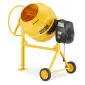 Concrete Mixer 200L 1500W 230V Cast Iron Ring Gear with Transport Wheels, Higher
