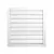 Fan Shutters Wall Mouted Aluminium 540x540mm White Outdoor Mount BestFan