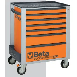 Verktygsvagn 7 Lådor utan Verktyg 800kg Centrallås BW 2400S, Beta