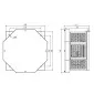 Roof Exhaust Fan Industrial EC Motor Stainless Steel 1345m³/h 124W 225mm REF 225/1400 EC, Eberg