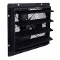 Axial Wall Fan Exhaust 300mm 710m³/h Aluminium with Louvres and Speed Controller, Eberg