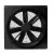 Väggfläkt 350mm Aluminium 3460m³/h 1370 Varv 7 Blad med Skyddsgaller FC035-4EQ.2C.A7, Ziehl-Abegg
