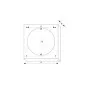 Gravity Louvre Ventilation ABS Plastic 460x460mm Ø400mm UV Resistant GSP 400, Harmann
