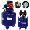 Oil-Free Compressor 50L 1500W 290L/min Round Quiet 75dB Folding Handle, Kraft&Dele