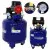 Oljefri Kompressor 50L 1500W 290L/min Rund Tyst 75dB Hopfällbart Handtag, Kraft&Dele