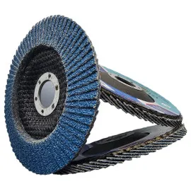 Flap Disc 20 pcs Zirconia 125 mm P80 for Metal and Wood Flat Shape Bore 22.23 mm, Met-Flex
