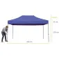 Professionellt Snabbtält 3 x 4.5m Aluminium A40H Premium PVC 320g/m² UV50+ EU, Plinth