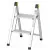 Folding Step Stool Mini Slim 2 Steps Aluminium 408x485x653mm, Stalco