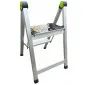 Folding Step Stool Mini Slim 2 Steps Aluminium 408x485x653mm, Stalco