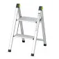 Folding Step Stool Mini Slim 2 Steps Aluminium 408x485x653mm, Stalco