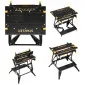 Work Table 2-in-1 FatMax Bamboo Vice Sawhorse 250 kg 2 Heights 62/80 cm, STANLEY STST83800-1