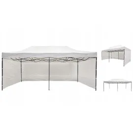Pop-Up Tent Gazebo 3x6m Scissor Frame 420D Waterproof with 3 Walls, Tytan
