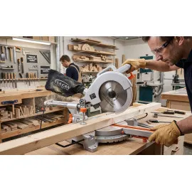 Mitre Saw 1400W 210mm Blade 5000 RPM with Dust Collection VU1400, Vulcan