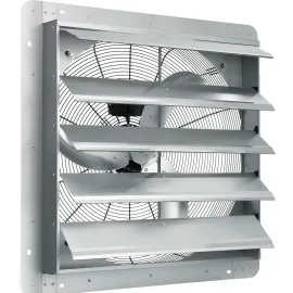 Industriell Väggfläkt Utsugsfläkt 610mm Aluminium 4800m³/h 1400 Varv 115W EF-24-AC2, Vevor