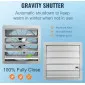 Industrial Wall Exhaust Fan 610mm Aluminium 4800m³/h 1400 RPM 115W EF-24-AC2, Vevor