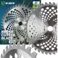 Röjsågsklinga 2st 255x25,4mm 40T Hårdmetalltänder med Reducerring 20mm, Wuber
