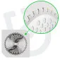 Röjsågsklinga 2st 255x25,4mm 40T Hårdmetalltänder med Reducerring 20mm, Wuber