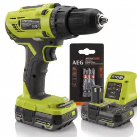 Impact Drill Driver 18V One+ with 2x 2.0Ah Battery and Charger, Ryobi