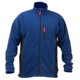 Fleece Jacket, Navy Blue and Black, 3Xl , CE, LAHTI
