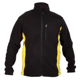 Fleece Jacket, Black and Gul, l , CE, LAHTI